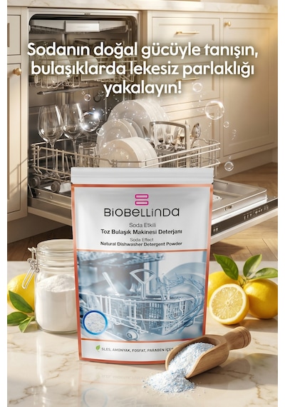 Doğal Toz Bulaşık Makinesi Deterjanı 650 Ml