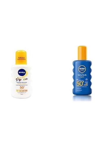 Sun Çocuk Ve Yetişkin Güneş Kremi Seti Spf50+, 2 X 200 Ml