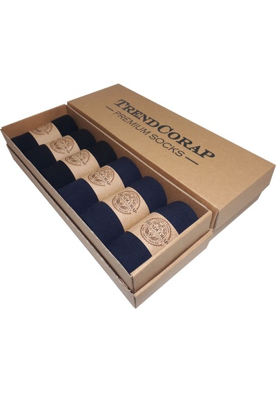 Trendcorap Trendçorap Premium Pamuklu Dikişsiz Mevsimlik Erkek Çorabı - 6 Lı Özel Kutuda Siyah - Lacivert Trendcorap Trendçorap Premium Pamuklu Dikişsiz Mevsimlik Erkek Çorabı - 6 Lı Özel Kutuda Siyah - Lacivert