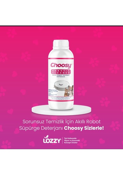 Choosy Robot Süpürge Zemin Temizleyicisi Robot Süpürge Deterjanı 1 L