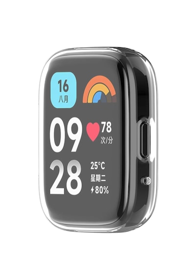 Xiaomi Redmi Watch 3 Active Şeffaf Silikon Kasa Ve Ekran Koruyucu