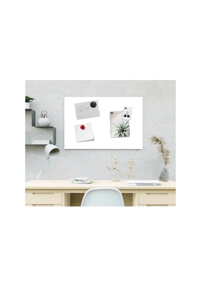 Dünya Magnet Beyaz Magnet Panosu, 50x70 Cm Dekoratif Metal Mıknatıs Pano Diğer