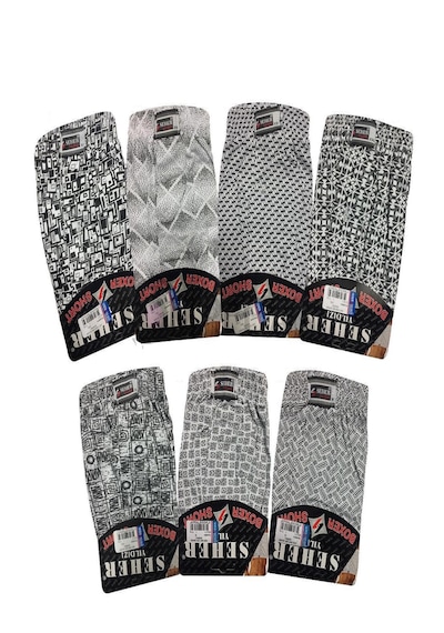 Seher Yıldızı Desenli Düğmeli Erkek Boxer 10'lu Paket