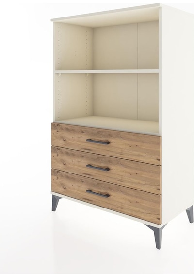 Hyperion Dolap 2 Raflı 3 Çekmeceli 88x44x134 Aytaşı-çam Aytaşı