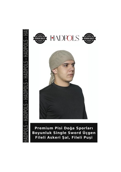 Hadpols Premium Pisi Doğa Sporları Boyunluk Single Sword Üçgen Fileli Askeri Şal, Fileli Puşi Çok Renkli
