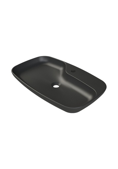 70 Cm Mat Siyah Seramik Banyo Ürünü, Modern Görünüm 508 Yeşil