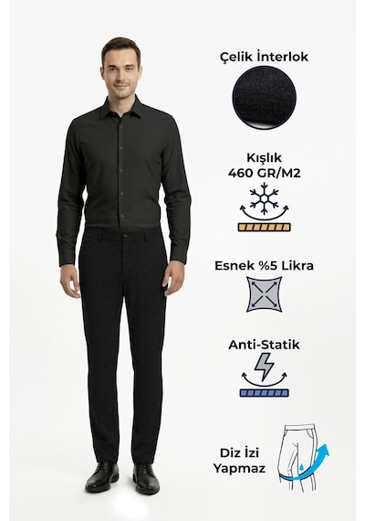 Goffra Erkek North Esnek Relaxed Beli Lastikli Jogger Pantolon Antrasit M702-r0311-03 Antrasit