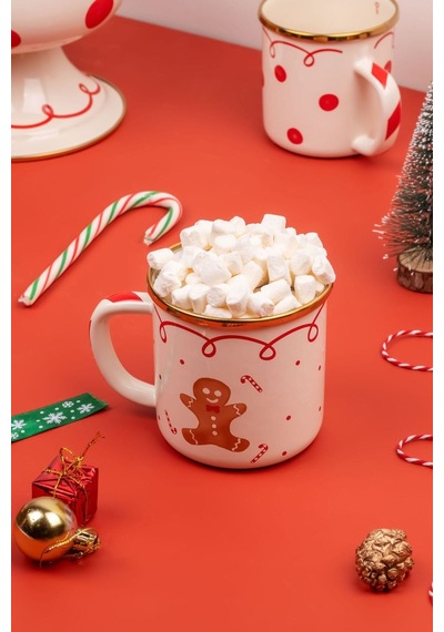 Merry Dots Yılbaşı Temalı Emaye Kupa