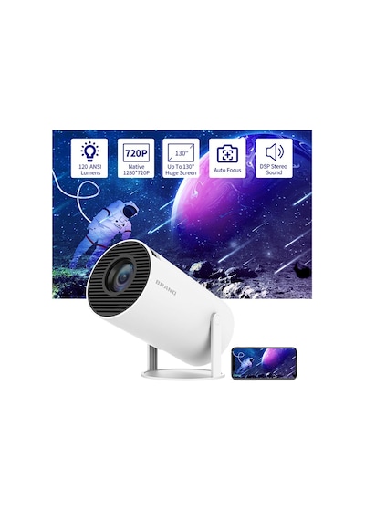 Osiuujkw Hy300 Pro Led Projektör Android 11.0 Wifi 6 Bt 5.0
