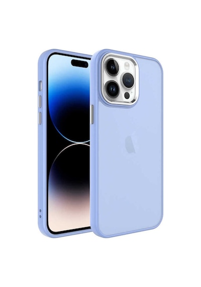 Apple Uyumlu iPhone 14 Pro Kılıf Buzlu Sert Pc Zore May Kapak Lila