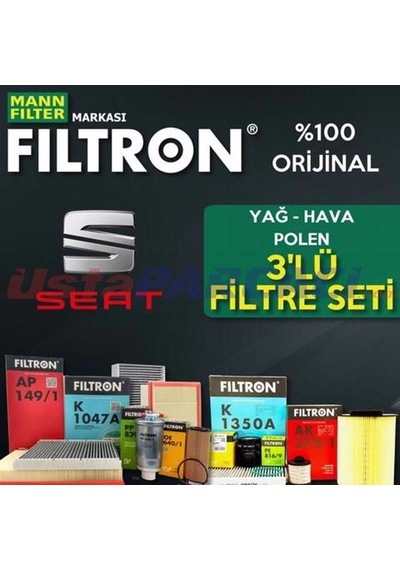 Seat Leon 1.2 Tsı Filtron Filtre Bakım Seti 2013-2017 Cjz, Cyv