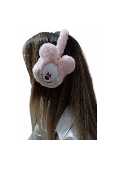 Minnie Mause Figürlü Peluş Kulaklık Taç - Pembe Çok Renkli