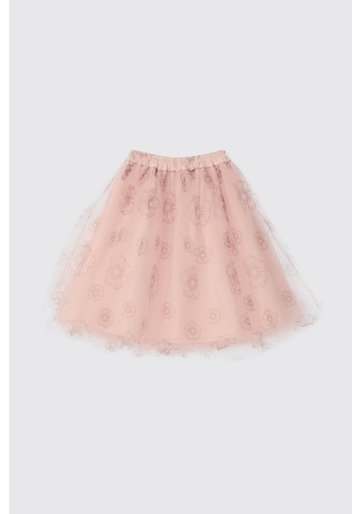 Panço Kız Çocuk Pudra Tütü Etek Pembe