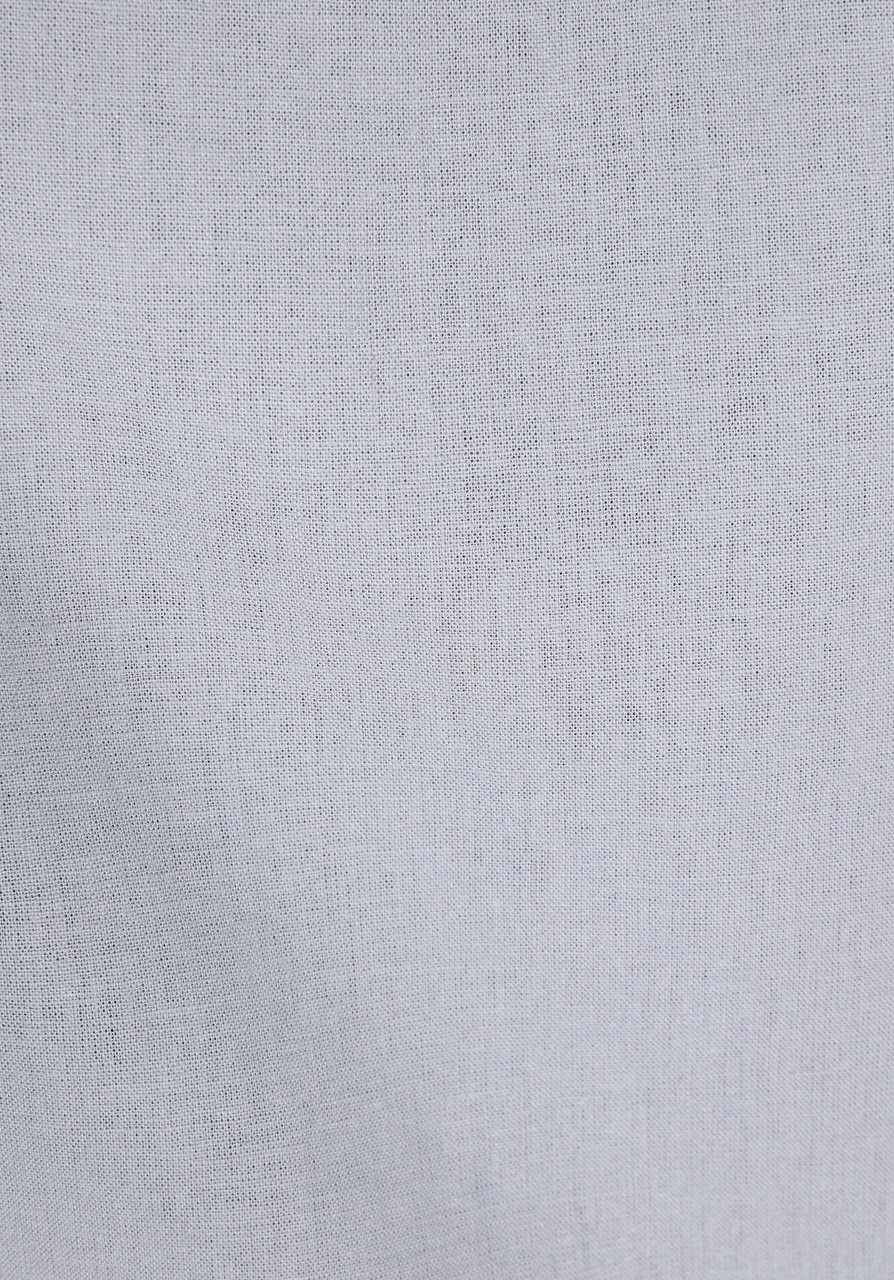 Colin's Colins Relax Fit Shirt Neck Düz Erkek Gri Uzun Kol Gömlek Cl1074490 Q1.v1 Gbl Gray Blue