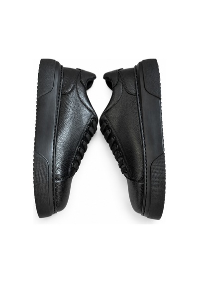 Yalçın Erkek Casual Bağcıklı Ortopedik Rahat Kaymaz Taban Sneaker Ayakkabı Siyah - 940118026 Siyah