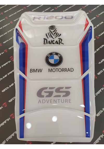 Bmw R1200 Gs Special Dakar Tank Pad Beyaz