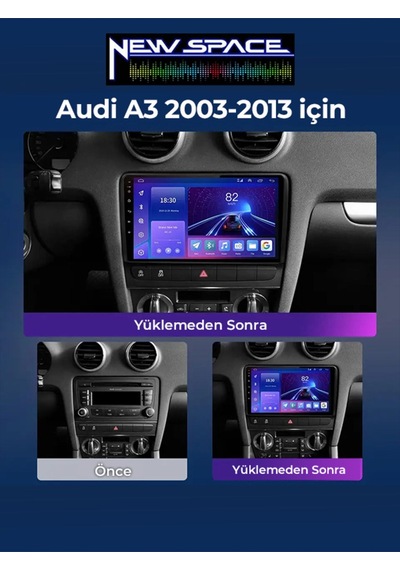 Audi A3 Android 6gb Ram 128gb Rom 8 Çekirdek Carplay Multimedya