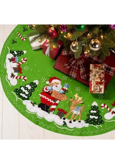 Folkart, Bu Şekilde Kuzey Kutbu, Keçe Aplike 43" Ağaç Etek Kiti, Kendin Yap Sanatları Ve El Sanatları İçin Mükemmel, 89744e Folkart, Bu Şekilde Kuzey Kutbu, Keçe Aplike 43" Ağaç Etek Kiti, Kendin Yap Sanatları Ve El Sanatları İçin Mükemmel, 89744e