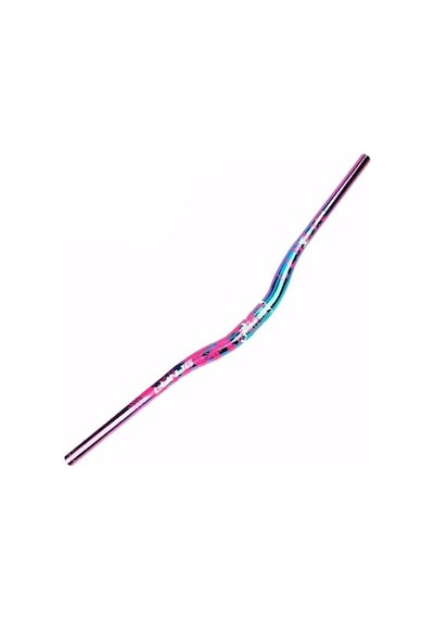Lunje Alüminyum 31.8 780 Mm Riser Mtb Gidon Bisiklet Gidonu Bukalemun Pembe Çok Renkli