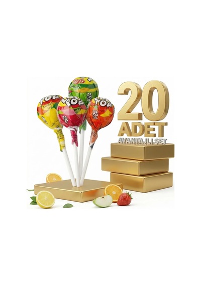 Afia Lolipop Meyve Aromalı Sert Şeker 20x10 Gr