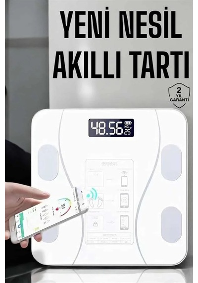 Akıllı Dijital Tartı Wifi Uyumlu Vücut Analiz Cihazı