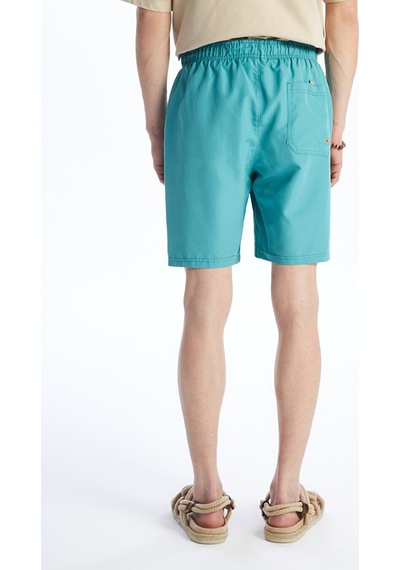 Lcwaıkıkı Classic Turkuaz Kısa Boy Basic Erkek Deniz Şortu
