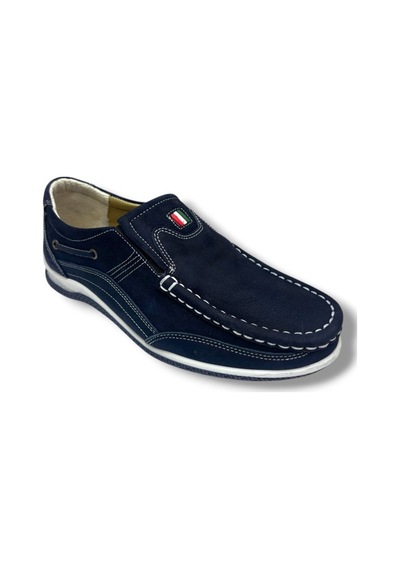 Master 1706-26 Hakiki Nubuk Deri Casual Erkek Ayakkabı Lacivert