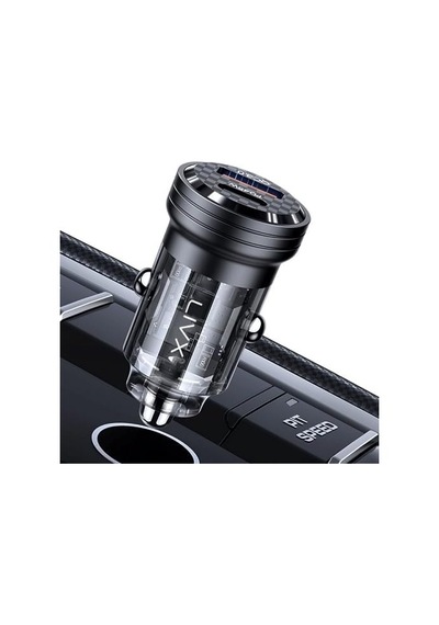 Transparent 45w Pd/qc Mini Araç Şarj Cihazı Ve 1 Metre Hızlı Şarj Kablosu L35 - Blt-00