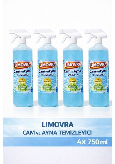 Cam & Parlak Yüzey 750ml - Bitkisel 4'lü