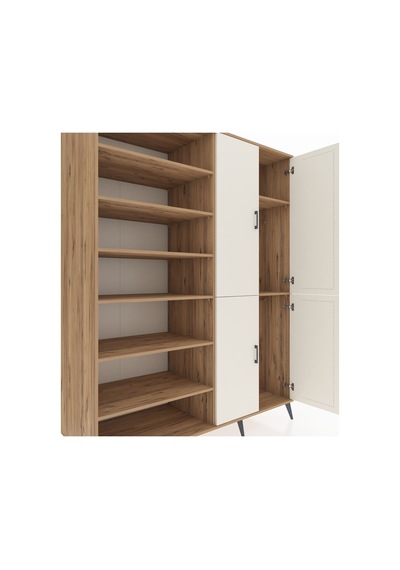 Kronos Gardrop 8 Raflı 4 Kapaklı 2 Askılı 176x59x221 Çam-aytaşı/çam Aytaşı/çam Kronos Gardrop 8 Raflı 4 Kapaklı 2 Askılı 176x59x221 Çam-aytaşı/çam Aytaşı/çam