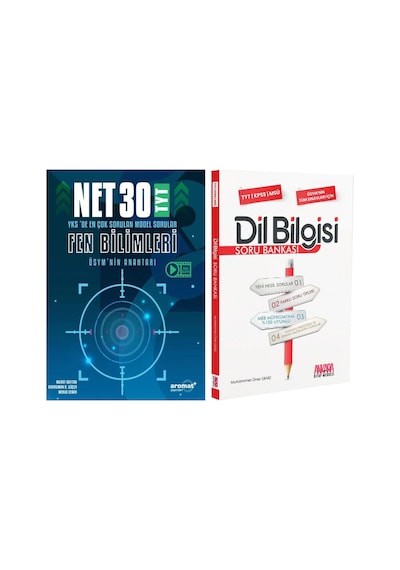 Aromat Tyt Fen Bilimleri 30 Net Model Sorular Ve Akm Dil Bilgisi Soru Bankası Seti 2 Kitap