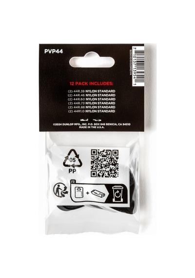 Jim Dunlop Pvp44 Standard Pick Variety Pack 12li Pena