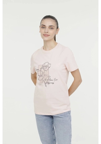 Kinetix Wl Amelia-b 11gfk301 0 Yaka Kadın Body - Acik Pembe Açık Pembe