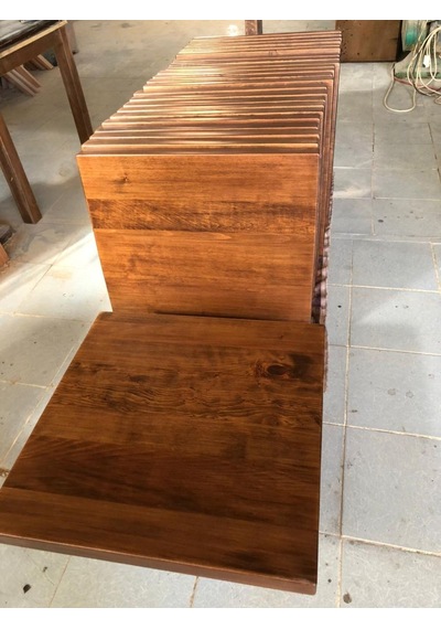 Kütük Cafe Masası Üstü Tablası 60 X 60 Cm Çok Renkli