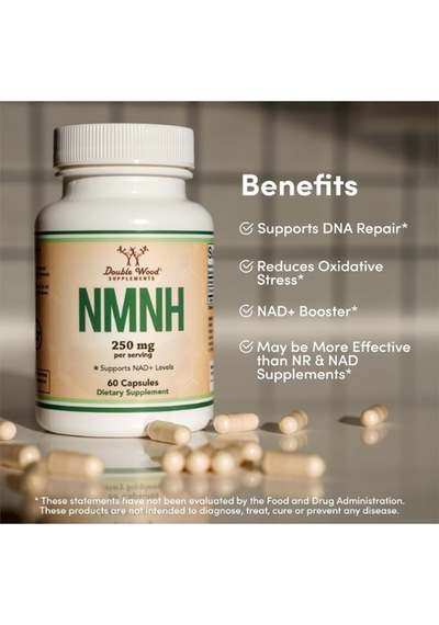 Double Wood Nmnh Nmn Supplement Alternative 250mg 60 Capsu...