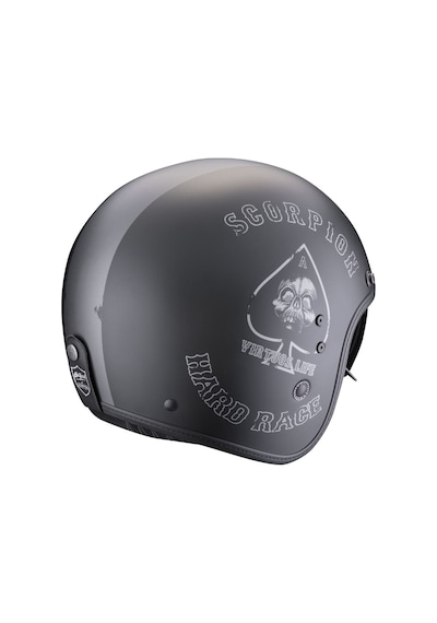 Scorpion Belfast Evo Spade Açık Motosiklet Kaskı Mat Siyah Gümüş
