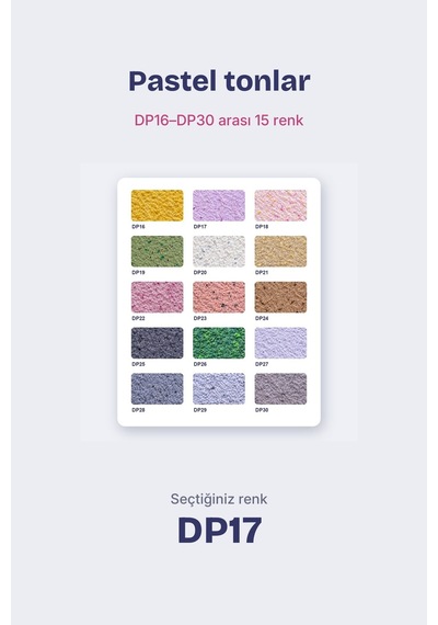 Depka Pamuk Sıva Dp17 2 Kg 7-8 M² İpek Sıva Alternatifi Isı Ve Ses Yalıtımlı Dekoratif Sıva