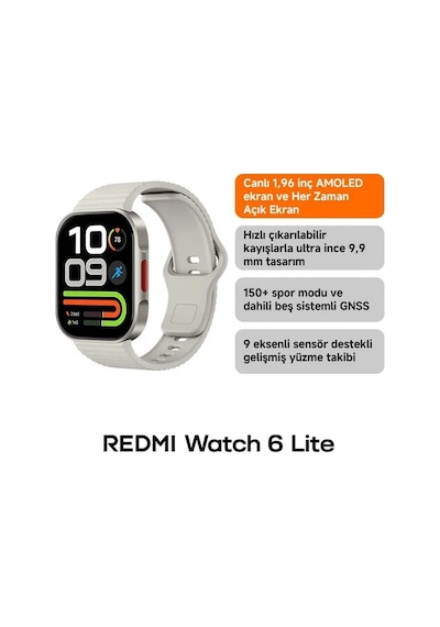 Xiaomi Redmi Watch 6 Lite Akıllı Saat (Xiaomi Türkiye Garantili)