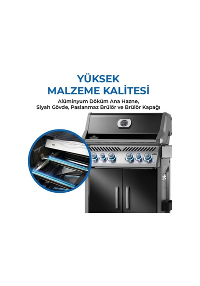 Rogue Pro S 525 Rsıb Gazlı Mangal Siyah