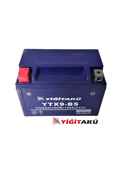 12 V 9 Ah-amper Motosiklet Aküsü Ytx9-bs-Yiğit Akü