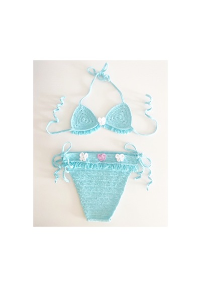 El Örgüsü Bebek Bikini 6 Ay 1.5 Yaş İçindir