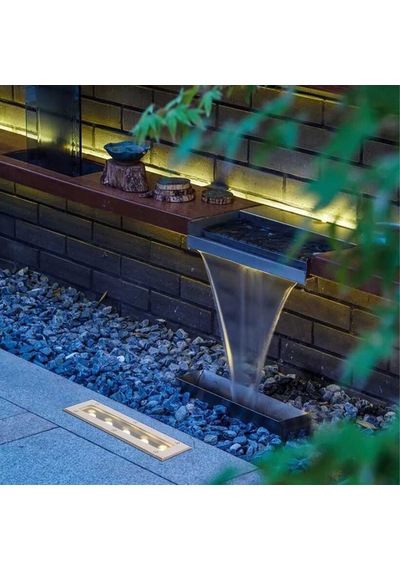 Sıva Altı Wallwasher Lüks Dekoratif Işık Show Gösteri Aydınlatma Açık Alan Enerji Tasarruflu Doğa Beyaz Led A-1104 395mm X 90mm 12w Doğal Beyaz