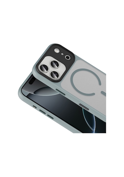 Apple Uyumlu iPhone 12 Pro Max Kılıf Magsafe Özellikli Ve Şerit Renkli Premium Tpu Silikon Kapak Ryc/flet Mavi