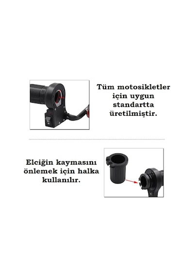 Universal Isıtmalı Elcik Motosiklet El Isıtıcı Kolay Switch Entegre Gaz Kollu