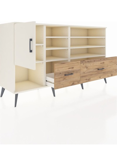 Kronos Konsol 8 Raflı 2 Çekmeceli Tek Kapaklı 176x59x99 Aytaşı-a Aytaşı-aytaşı/çam Kronos Konsol 8 Raflı 2 Çekmeceli Tek Kapaklı 176x59x99 Aytaşı-a Aytaşı-aytaşı/çam