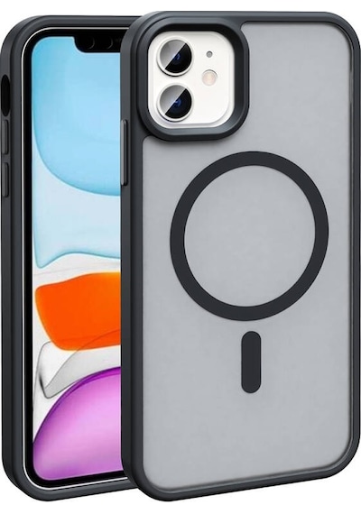 Apple Uyumlu iPhone   12 Pro Kılıf Magsafe Şarj Özellikli Mat Arka Yüzey Sio Kapak