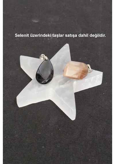 Enerji Yükleyici Beyaz Selenit Yıldız Plaka 44sy