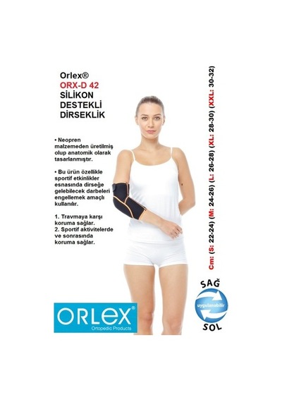 Orlex Silikon Destekli Dirseklik Orlex Silikon Destekli Dirseklik