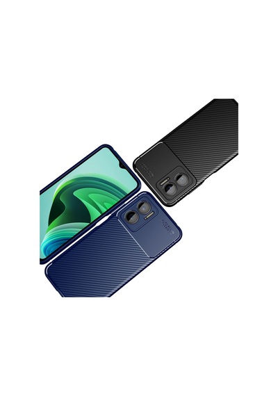 Xiaomi Uyumlu Redmi Note 11e Kılıf Zore Karbon Görünümlü Negro Silikon Kapak