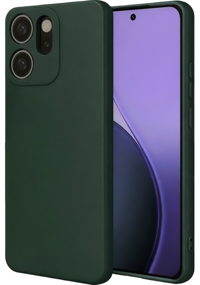 Oppo Reno 14f Uyumlu First Silikon - Koyu Yeşil